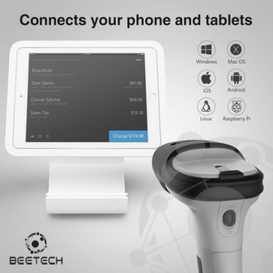 Máy quét mã vạc không dây Inateck BCST-70-1D - Kết nối Bluetooth